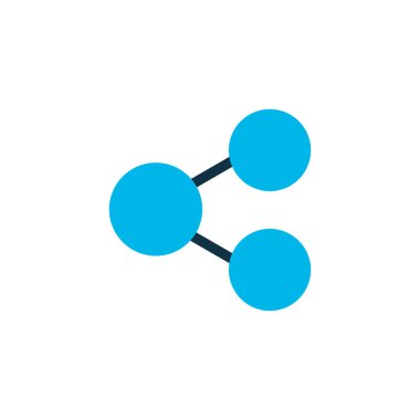 Diyagram simgesi renkli sembol. Premium kalite izole paylaşım öğe trendy tarzı.