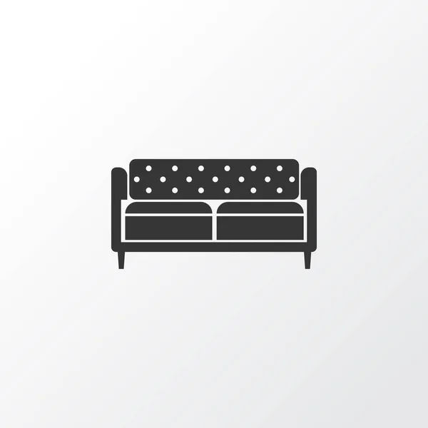 Символ значка дивана. Изолированный элемент обивки высшего качества в модном стиле . — стоковое фото