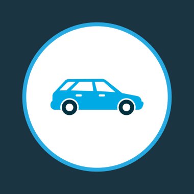 Hatchback simgesi renkli sembol. Premium Kalite izole steyşın öğe trendy tarzı.