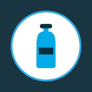 Bir şişe ROM simgesini renkli sembol. Premium kalite izole viski öğe trendy tarzı.