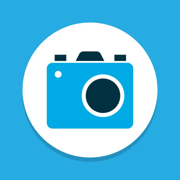 Photo apparatus icon colored symbol. Premium quality isolated camera element in trendy style. — Stock Photo, Image