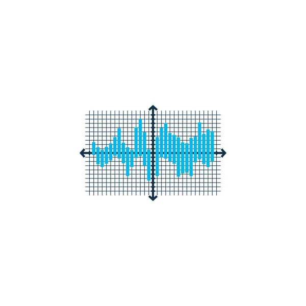 Balken Diagramm-Gitter-Symbol farbiges Symbol. Premium-Qualität isoliertes Schema-Element im trendigen Stil. — Stockvektor