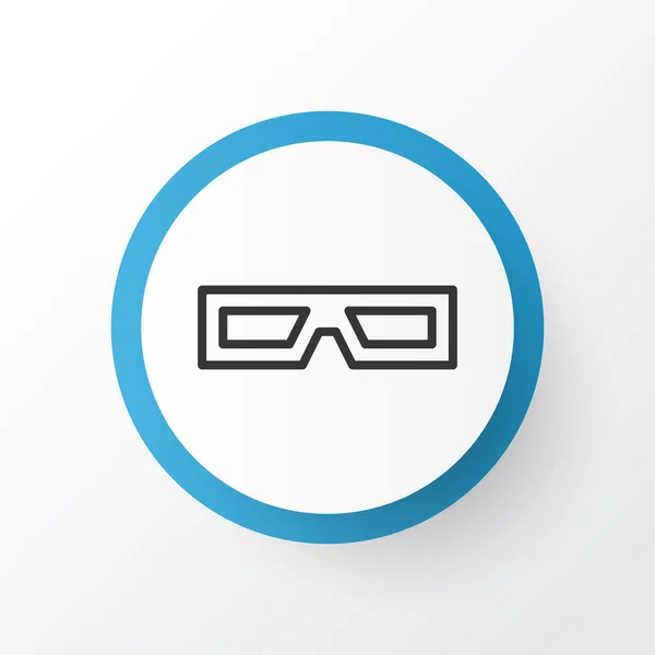 3D bril pictogram symbool. Premium kwaliteit geïsoleerd bril element in trendy stijl. — Stockvector