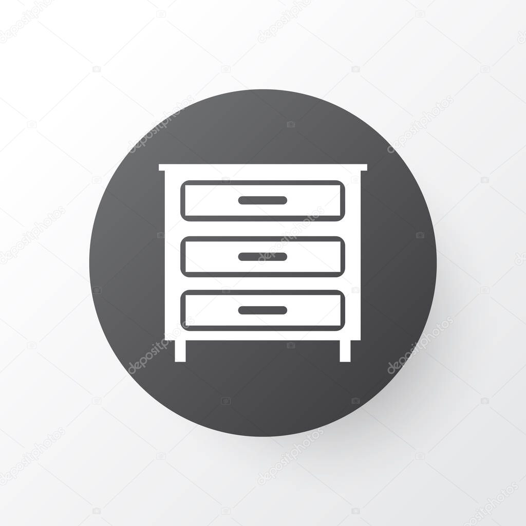 Dresser icon symbol. Premium quality isolated sideboard element in trendy style.