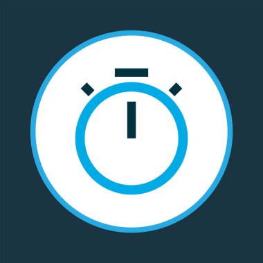Zamanlayıcı simgesi renkli sembol. Premium Kalite izole Chronometre öğe trendy tarzı.