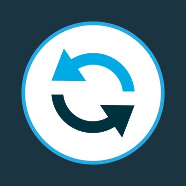 Simge renkli sembolü eşzamanla. Premium kalite izole edilmiş element modada.