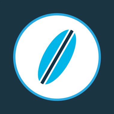 Sörf tahtası renkli sembol. Moda tarzında birinci kalite izole sörf ögesi.