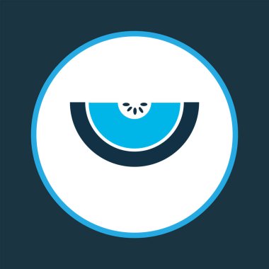 Kavun simgesi renkli sembol. Moda tarzında birinci kalite izole edilmiş bal damlası ögesi.