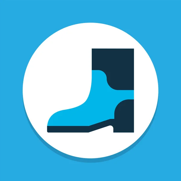 Ikona gumových bot barevný symbol. Prvek vysoce kvalitních izolovaných spouštění v módním stylu. — Stock fotografie