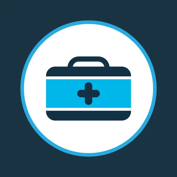 First aid kit icon colored symbol. Premium quality isolated medical case element in trendy style.
