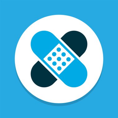 Yama simgesi renkli sembol. Moda tarzında birinci kalite izole edilmiş alçı ögesi.