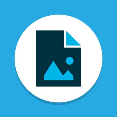 Dosya resmi renkli sembol. Moda tarzında birinci kalite izole resim ögesi.