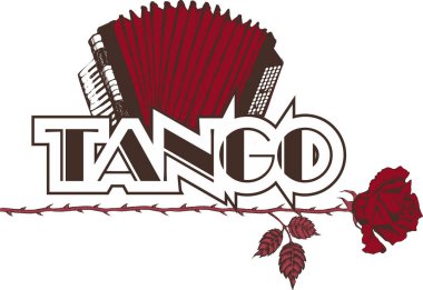 Tangonun sembolü olarak acordeon tasarımı