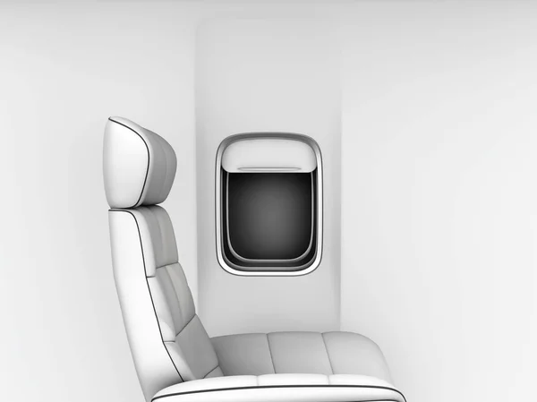 Plan Fenêtre Gris Avec Fauteuil Fenêtre Avion Gris Illustration — Photo