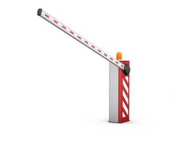 Güvenlik için 3D çizim bariyer kapı otomatik sistem