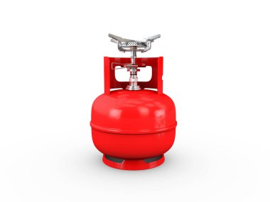 propan silindir ile sıkıştırılmış gaz illüstrasyon.