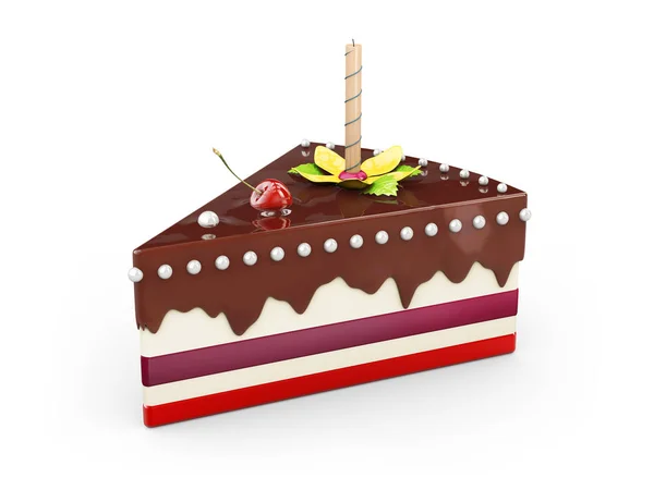 초콜릿 케이크 디저트 아이콘 달콤한 — 스톡 사진