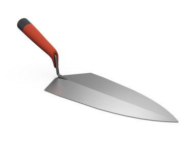 3D çizim, gerçekçi beyaz arka plan üzerinde çalışma aracı simgesini işareti simgesi izole mala.