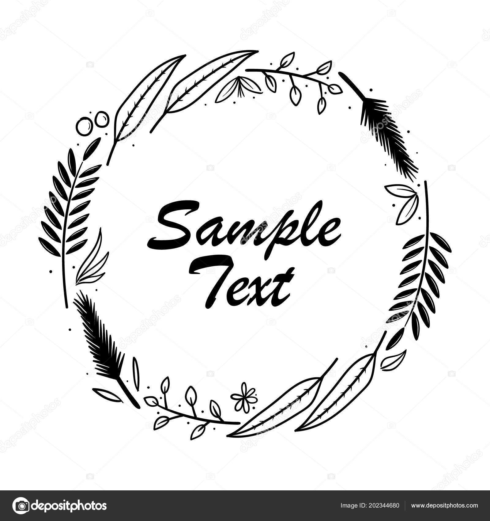 Download Vintage Floral Wreath Vector Circle — Stock Vector ...