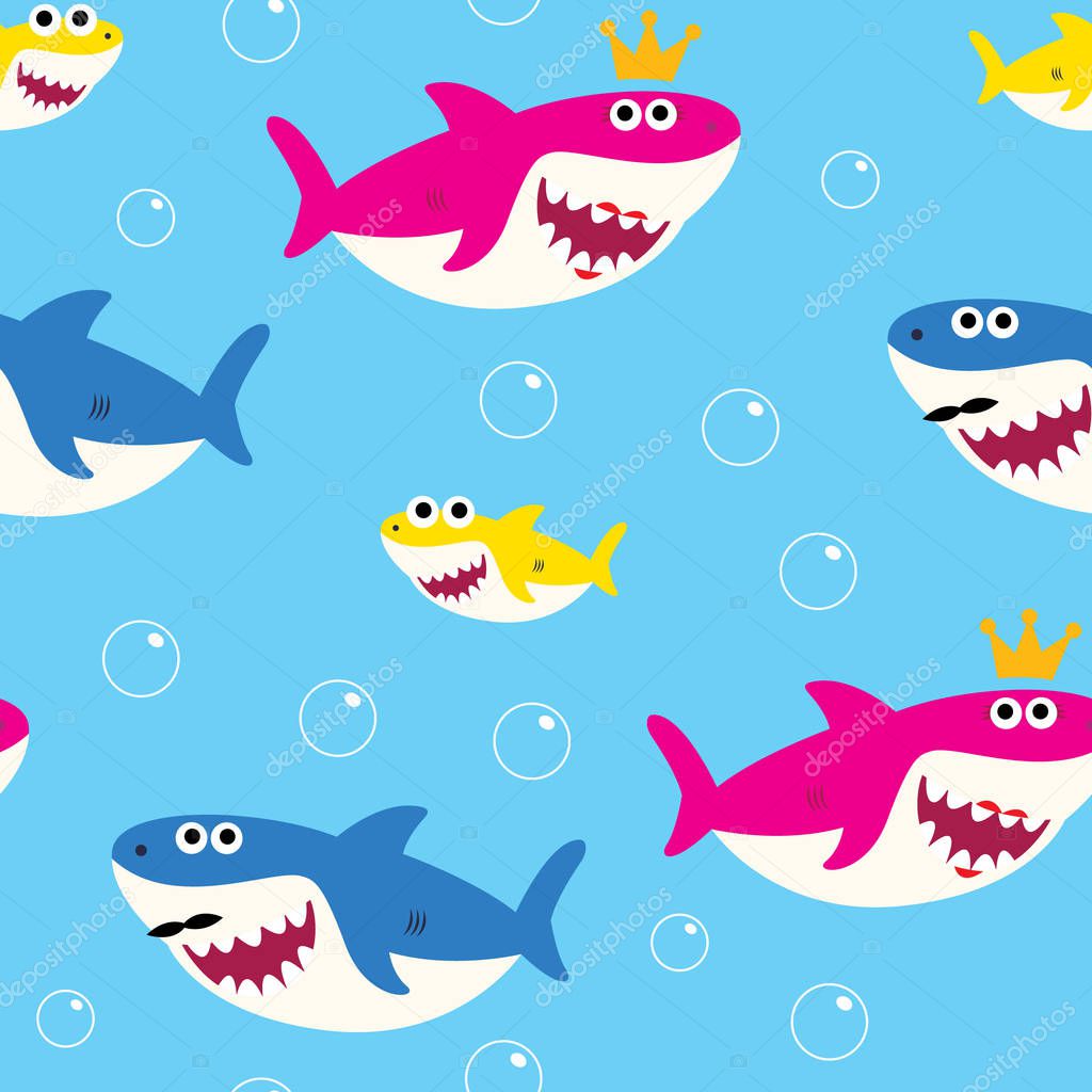 Baby Shark Sea Background