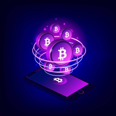 Mobil bitcoin ödeme kavramı
