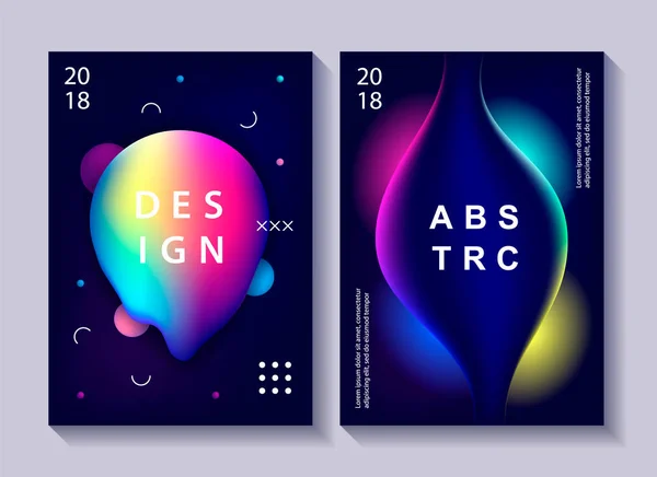 Ensemble d'affiches de design créatif — Image vectorielle