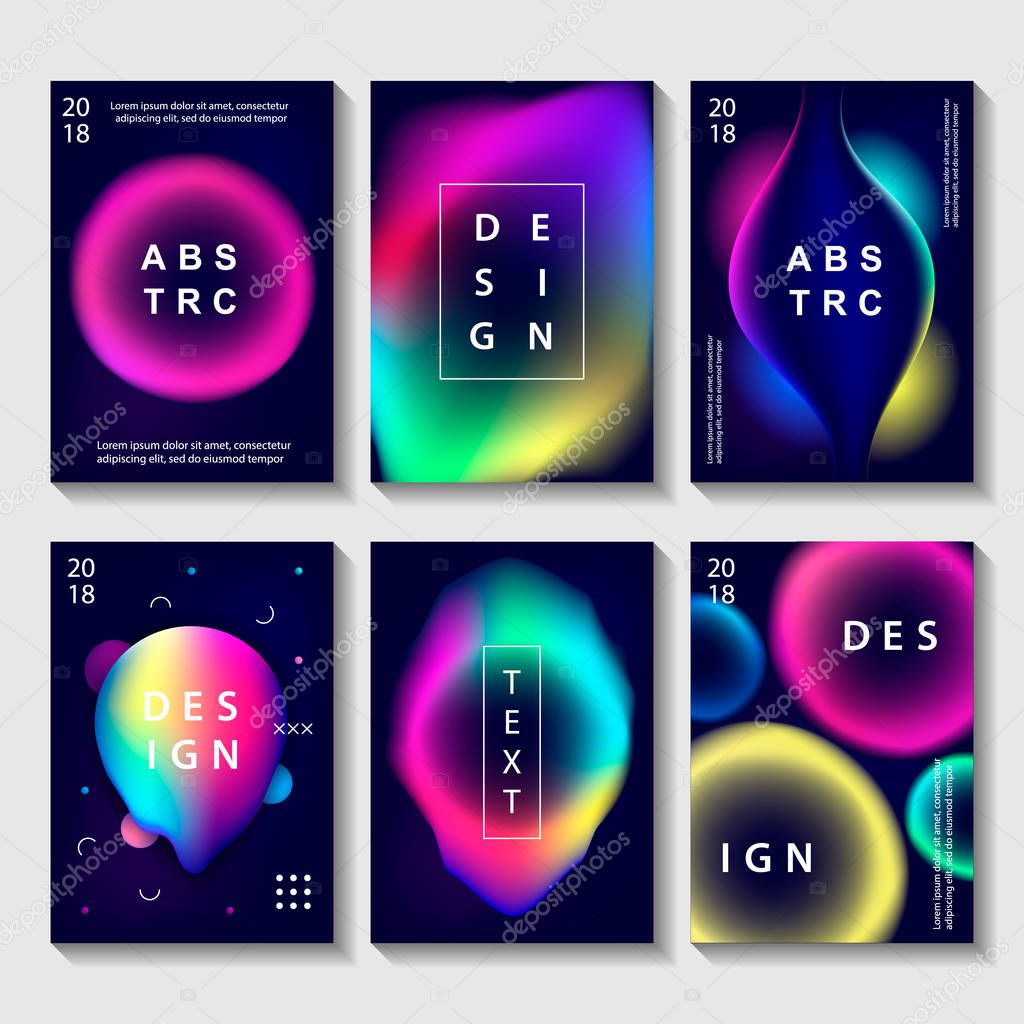 Set of creative design posters