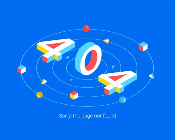 Concepto de diseño de página de error 404 . — Archivo Imágenes Vectoriales