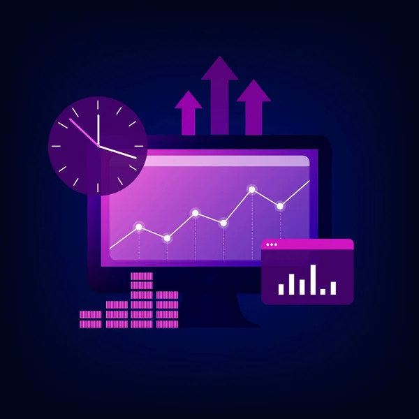 Bedrijfsstrategie Concept. — Stockvector