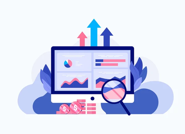 Data analysis concept. — Stock Vector