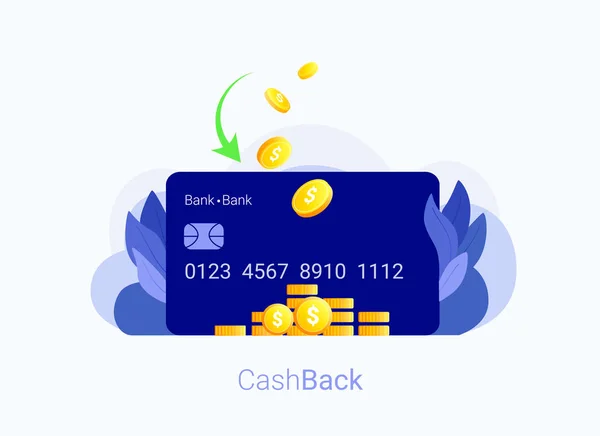 Cash-Back-Konzept. — Stockvektor