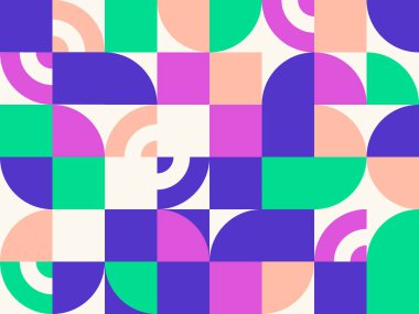 Retro geometrik arka plan