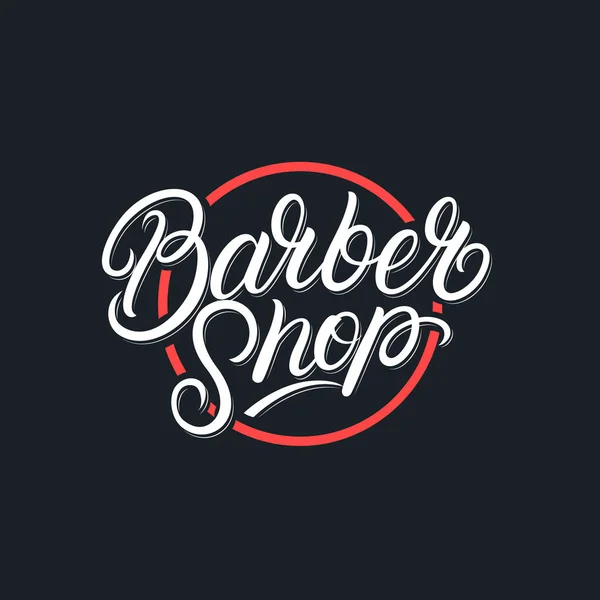 Logotipo de letras Barber Shop — Vector de stock