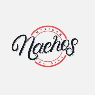 Nachos el yazılı yazı logosu