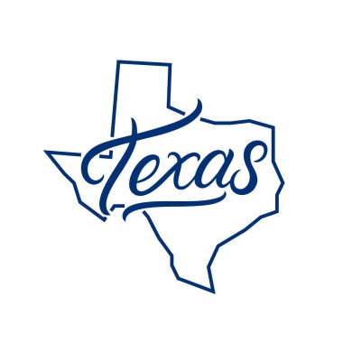 Texas el yazılı yazı logosu