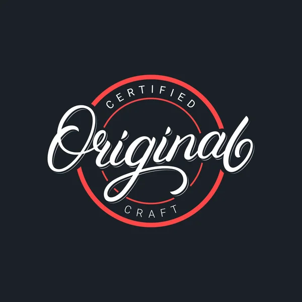 Logotipo original escrito a mano — Vector de stock