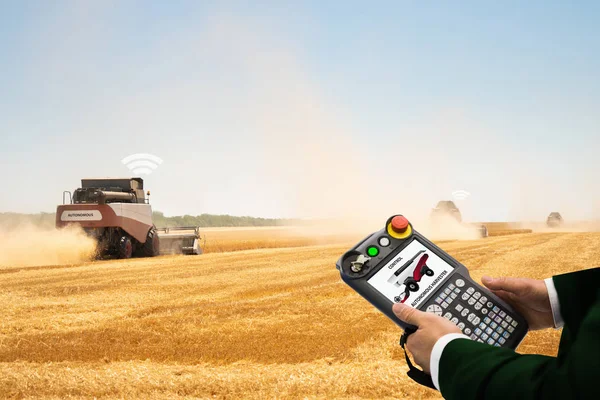 Internet rzeczy w rolnictwie. — Zdjęcie stockowe