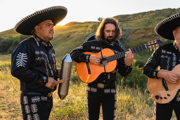 Mariachi mexikói zenészek — Stock Fotó