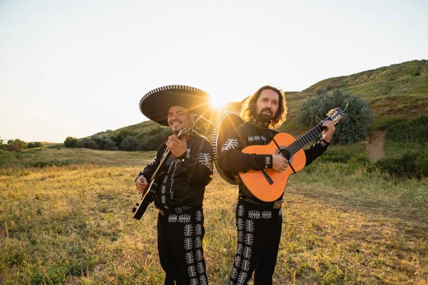 Mariachi mexikói zenészek — Stock Fotó