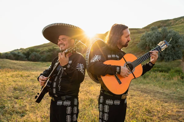 Mariachi mexikói zenészek — Stock Fotó