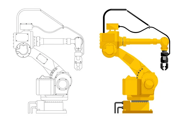 Vergadering handling robot — Stockvector