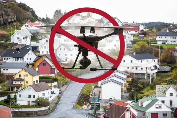 Zone Prohibition Flight Drones — Stock Photo, Image