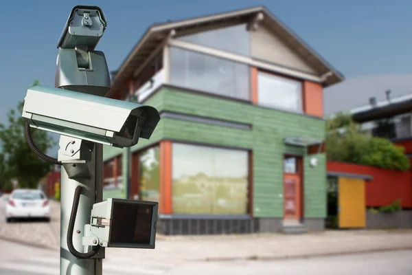 Telecamera Sorveglianza Sicurezza Protezione Della Casa — Foto Stock