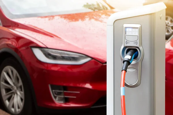 Charging station for electric car. — Stock Photo, Image