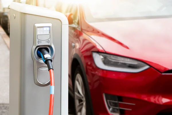 Charging station for electric car. — Stock Photo, Image