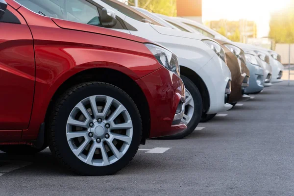 Auto Fila Vendite Auto Usate — Foto Stock