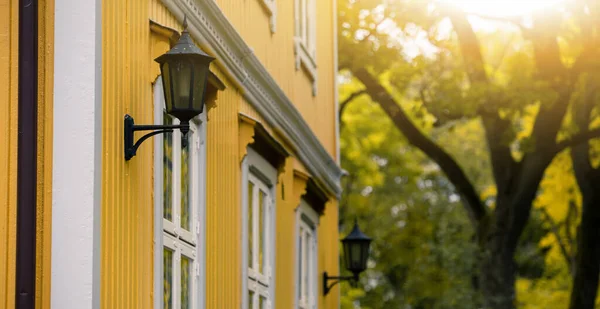 Autumn City Street Europe — Stock Photo, Image