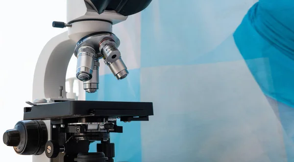 Оптичний Мікроскоп Мобільній Лабораторії — стокове фото