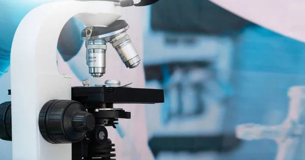 Optical Microscope Mobile Laboratory — Stock Photo, Image