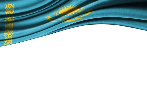 Grunge colorful flag of Kazakhstan, with copyspace for your text or images